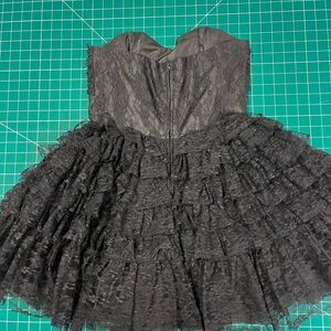 Masquerade Charcoal Lace Kids Dress